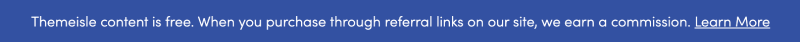 The FTC disclosure on Themeisle