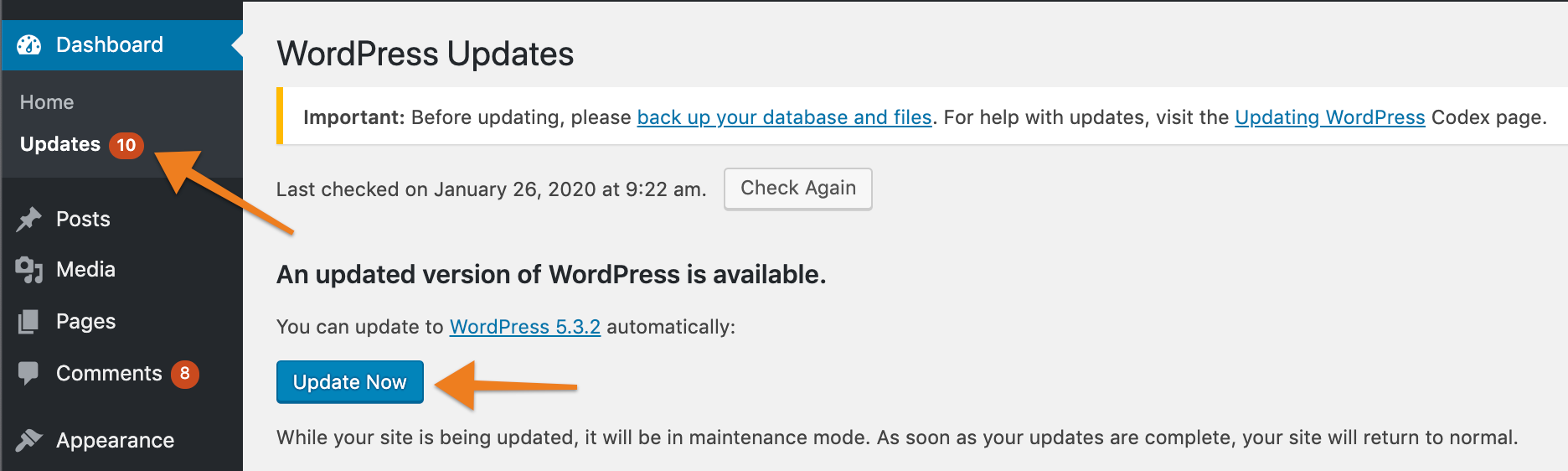 WordPress Updates