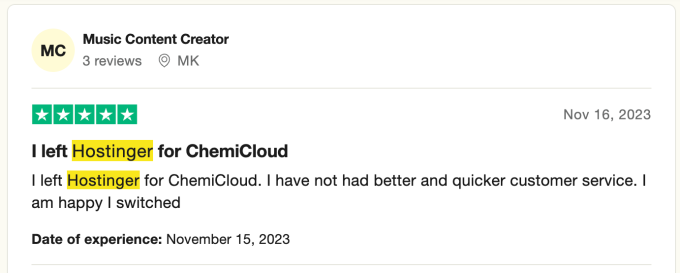 tp review ex Hostinger