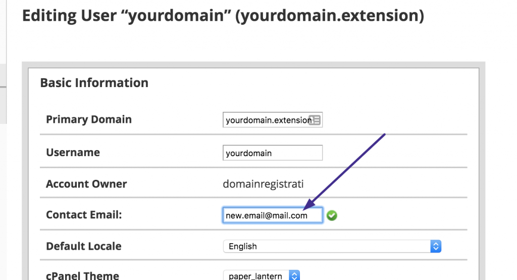 whm change email account