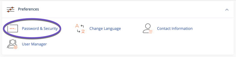 cPanel Preferences Password Security 1