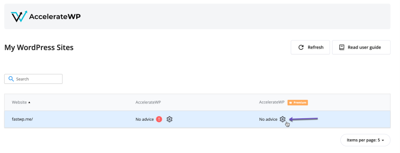 AccelerateWP Settings
